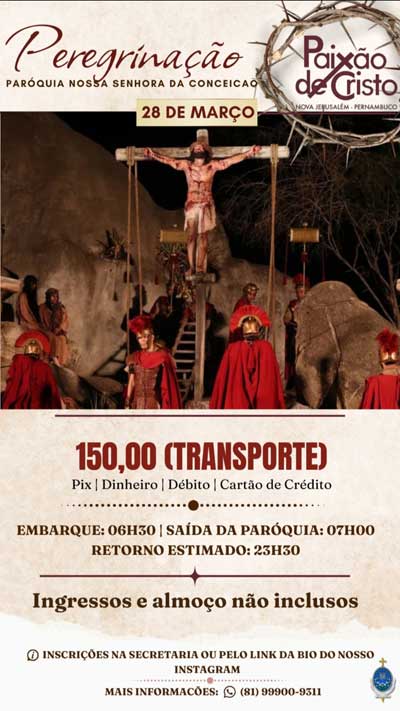 Imagem Paixão de Cristo Nova Gerusalem 2026